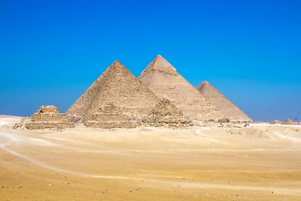 Wielka Piramida Gizie Wpisana Listę Światowego Dziedzictwa Unesco Kair Egipt — Zdjęcie stockowe