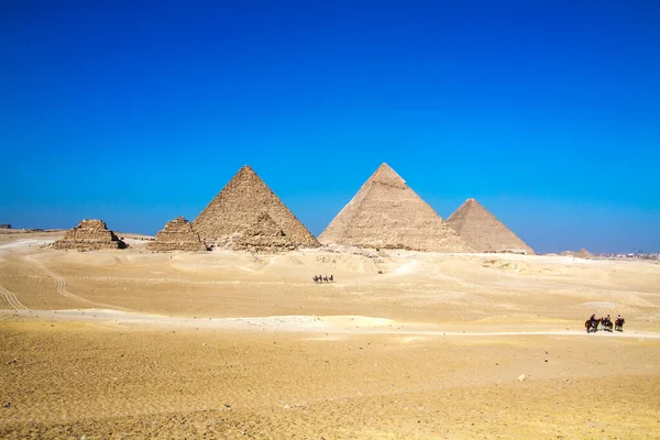 Great Pyramid Giza Unesco World Heritage Site Cairo Egypt — стокове фото