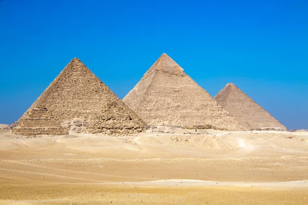 Velká Pyramida Gíze Místo Světového Dědictví Unesco Káhira Egypt — Stock fotografie