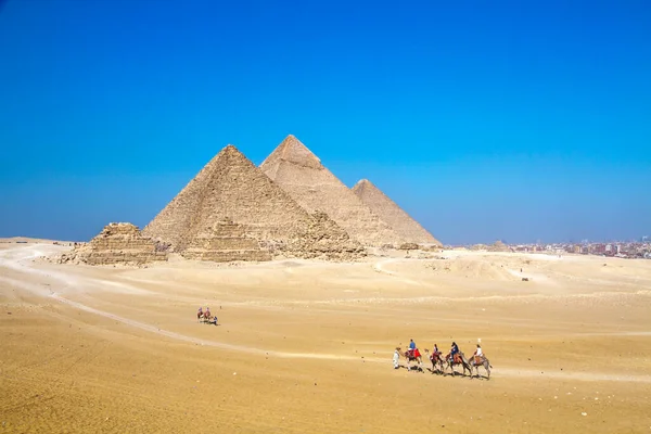 Grote Piramide Van Gizeh Unesco Werelderfgoed Caïro Egypte — Stockfoto