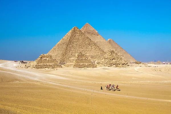 Grote Piramide Van Gizeh Unesco Werelderfgoed Caïro Egypte — Stockfoto