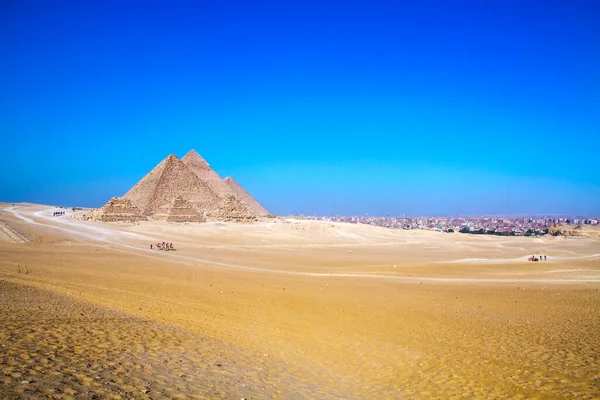 Grande Pirâmide Gizé Património Mundial Unesco Cairo Egipto — Fotografia de Stock