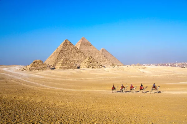 유네스코 세계유산 유적지 카이로 기자의 피라미드 — 스톡 사진