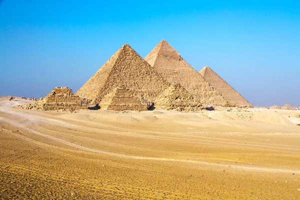 Grote Piramide Van Gizeh Unesco Werelderfgoed Caïro Egypte — Stockfoto