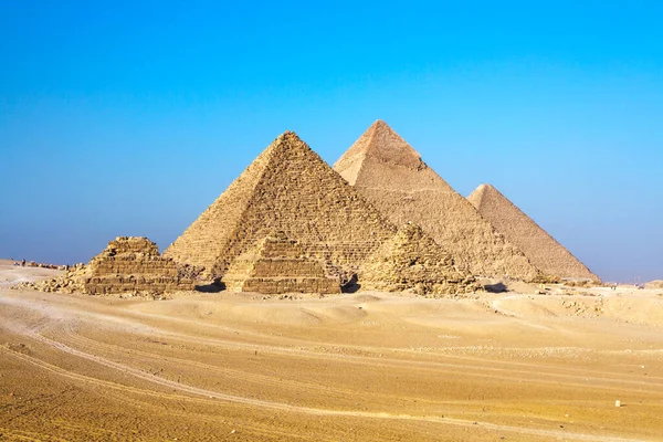 Velká Pyramida Gíze Místo Světového Dědictví Unesco Káhira Egypt — Stock fotografie