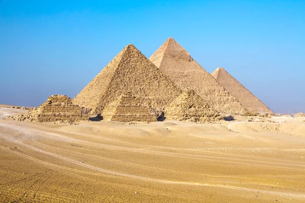 Grote Piramide Van Gizeh Unesco Werelderfgoed Caïro Egypte — Stockfoto