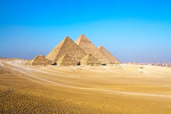 Grote Piramide Van Gizeh Unesco Werelderfgoed Caïro Egypte — Stockfoto