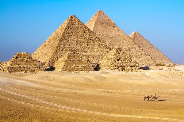 Velká Pyramida Gíze Místo Světového Dědictví Unesco Káhira Egypt — Stock fotografie