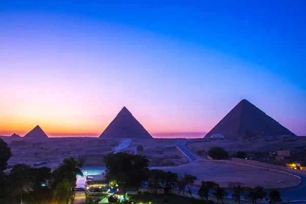 Giza大金字塔 教科文组织世界遗产所在地 埃及开罗 — 图库照片