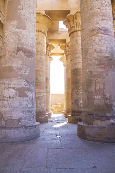 Antik Kom Ombo Tapınağı Aswan Mısır — Stok fotoğraf