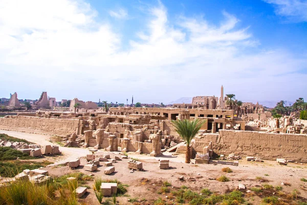 Oude Karnak Tempel Unesco Werelderfgoed Luxor Egypte — Stockfoto