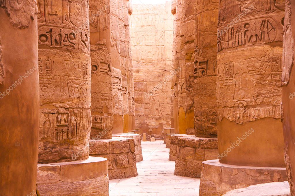 Ancient Karnak temple, UNESCO World Heritage site, Luxor, Egypt.