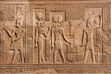 Antik Kom Ombo Tapınağı, Aswan, Mısır.