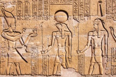 Antik Kom Ombo Tapınağı, Aswan, Mısır.