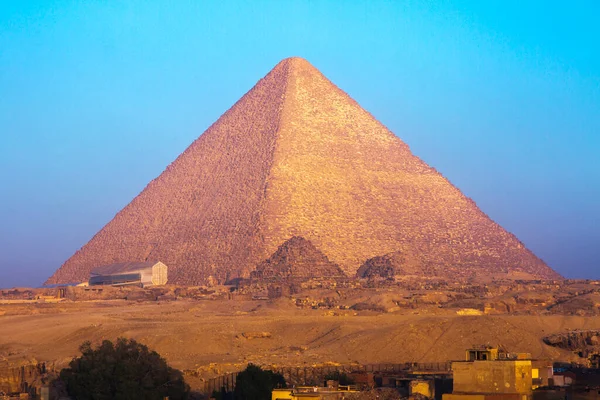 Gran Pirámide Giza Patrimonio Humanidad Por Unesco Cairo Egipto —  Fotos de Stock