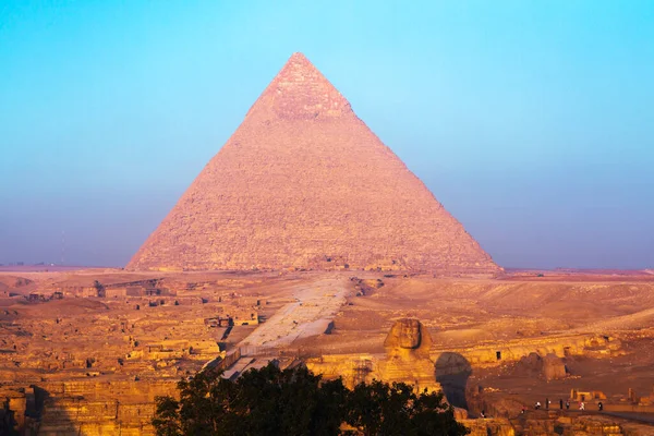 Grote Piramide Van Gizeh Unesco Werelderfgoed Caïro Egypte — Stockfoto