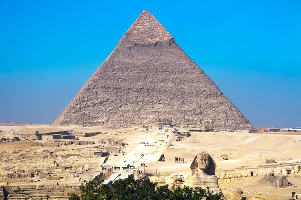 Великая Пирамида Гизы Объект Всемирного Наследия Юнеско Каир Египет — стоковое фото