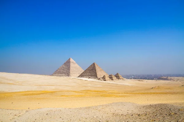 Grande Pirâmide Gizé Património Mundial Unesco Cairo Egipto — Fotografia de Stock