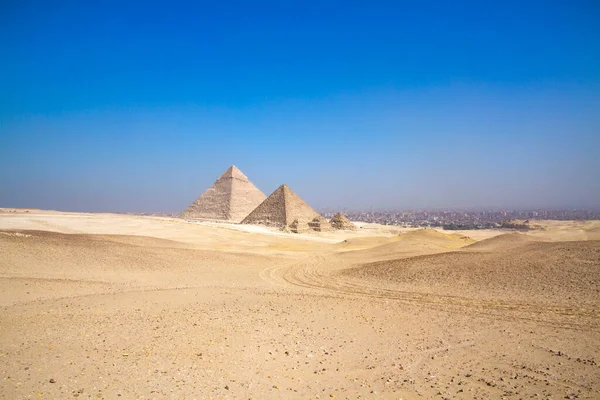 Gran Pirámide Giza Patrimonio Humanidad Por Unesco Cairo Egipto — Foto de Stock