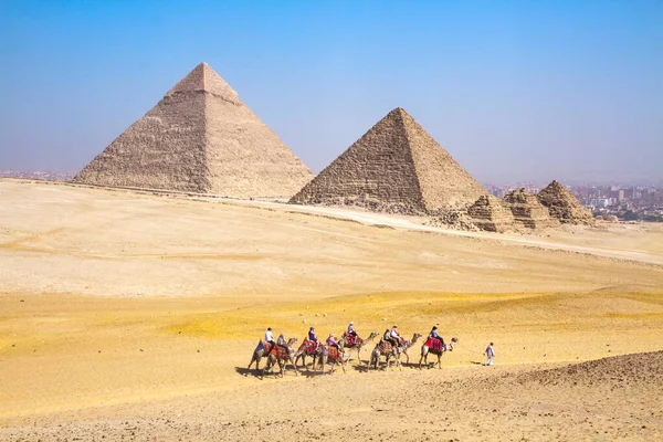 Grote Piramide Van Gizeh Unesco Werelderfgoed Caïro Egypte — Stockfoto