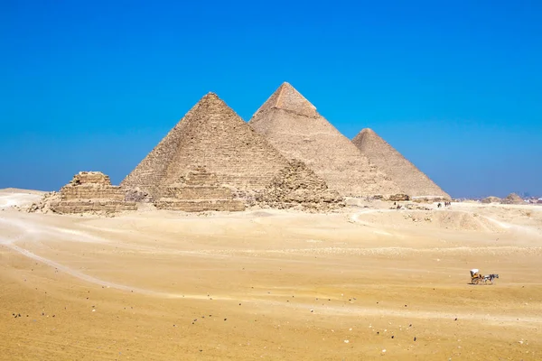 Grote Piramide Van Gizeh Unesco Werelderfgoed Caïro Egypte — Stockfoto