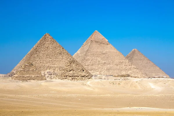 Giza大金字塔 教科文组织世界遗产所在地 埃及开罗 — 图库照片