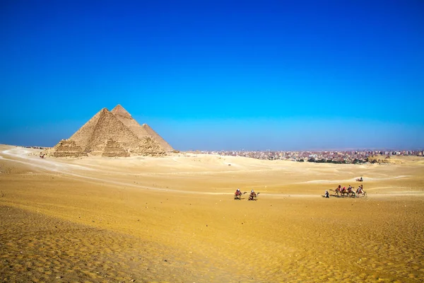 Great Pyramid Giza Unesco World Heritage Site Cairo Egypt — стокове фото