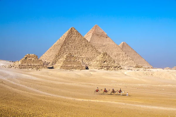 Grote Piramide Van Gizeh Unesco Werelderfgoed Caïro Egypte — Stockfoto