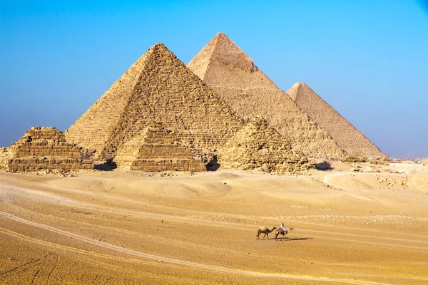 Nagy Gízai Piramis Unesco Világörökség Része Kairó Egyiptom — Stock Fotó