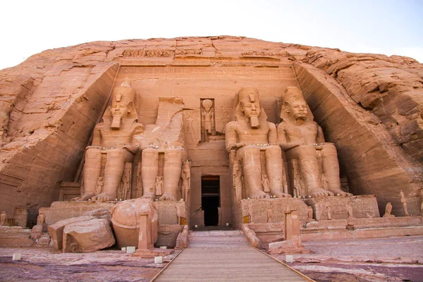 Abu Simbel Tapınağı Unesco Dünya Mirası Alanı Aswan Mısır — Stok fotoğraf