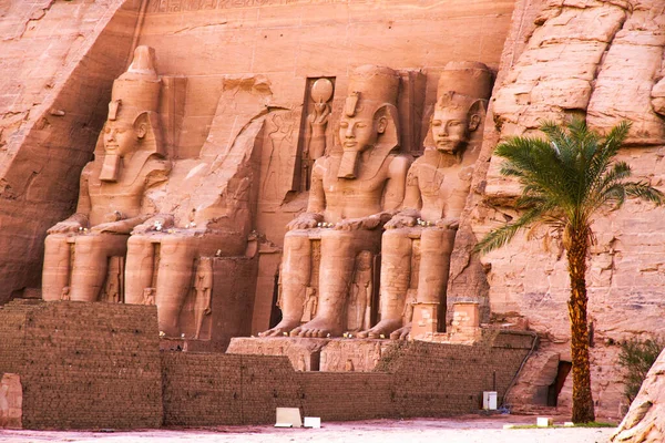 Tempio Abu Simbel Patrimonio Mondiale Dell Unesco Assuan Egitto — Foto Stock