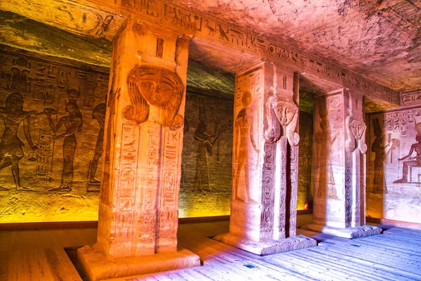 Świątynia Abu Simbel Lista Światowego Dziedzictwa Unesco Aswan Egipt — Zdjęcie stockowe