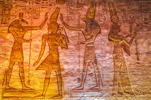 Храм Абу Симбел Объект Всемирного Наследия Юнеско Асуан Египет — стоковое фото