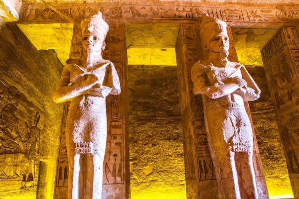 Templo Abu Simbel Patrimonio Humanidad Por Unesco Asuán Egipto — Foto de Stock