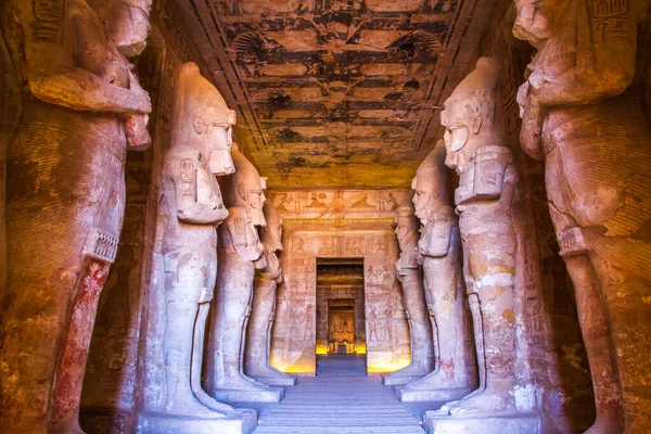 Świątynia Abu Simbel Lista Światowego Dziedzictwa Unesco Aswan Egipt — Zdjęcie stockowe