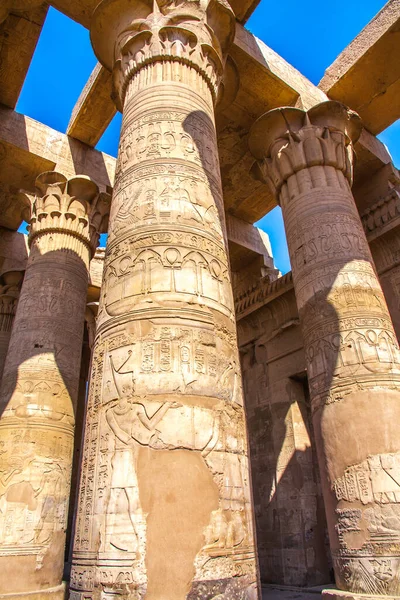 Forntida Tempel Kom Ombo Aswan Egypten — Stockfoto