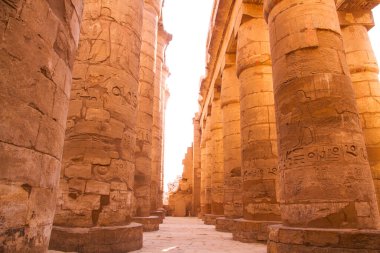 Antik Karnak Tapınağı, UNESCO Dünya Mirası Alanı, Luxor, Mısır.