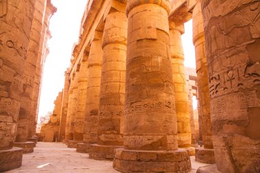 Antik Karnak Tapınağı, UNESCO Dünya Mirası Alanı, Luxor, Mısır.