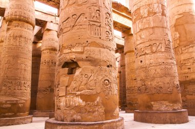 Antik Karnak Tapınağı, UNESCO Dünya Mirası Alanı, Luxor, Mısır.