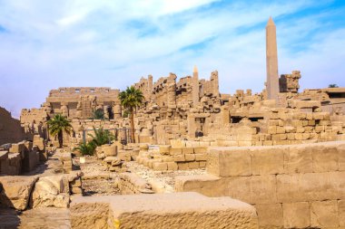 Antik Karnak Tapınağı, UNESCO Dünya Mirası Alanı, Luxor, Mısır.