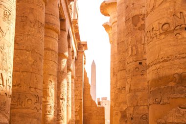 Antik Karnak Tapınağı, UNESCO Dünya Mirası Alanı, Luxor, Mısır.