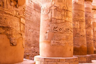 Antik Karnak Tapınağı, UNESCO Dünya Mirası Alanı, Luxor, Mısır.