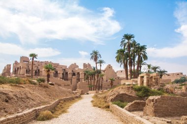 Antik Karnak Tapınağı, UNESCO Dünya Mirası Alanı, Luxor, Mısır.
