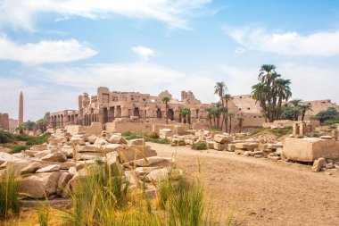 Antik Karnak Tapınağı, UNESCO Dünya Mirası Alanı, Luxor, Mısır.