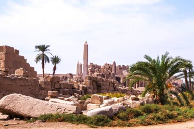 Antik Karnak Tapınağı, UNESCO Dünya Mirası Alanı, Luxor, Mısır.
