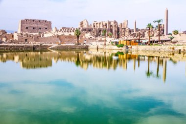 Antik Karnak Tapınağı, UNESCO Dünya Mirası Alanı, Luxor, Mısır.