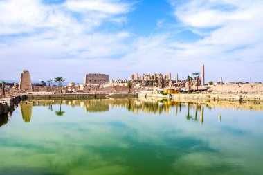 Antik Karnak Tapınağı, UNESCO Dünya Mirası Alanı, Luxor, Mısır.
