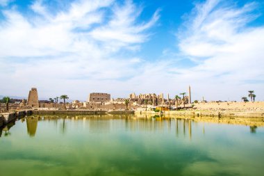 Antik Karnak Tapınağı, UNESCO Dünya Mirası Alanı, Luxor, Mısır.