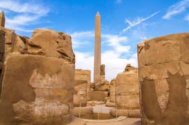 Antik Karnak Tapınağı, UNESCO Dünya Mirası Alanı, Luxor, Mısır.