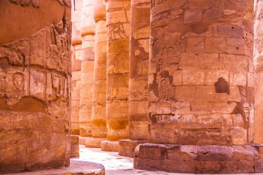 Antik Karnak Tapınağı, UNESCO Dünya Mirası Alanı, Luxor, Mısır.